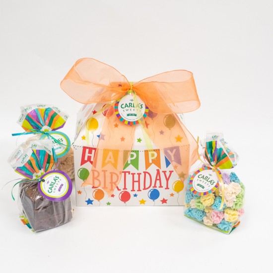 Birthday Banner gable Boxes with 2 or 3 Regular Products